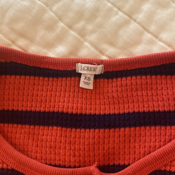 J.Crew Thermal navy & red stripe - Picture 2 of 3